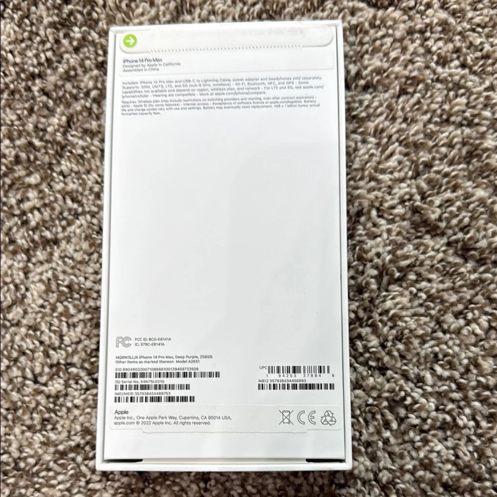 iPhone 14 Pro Max BOX ONLY
